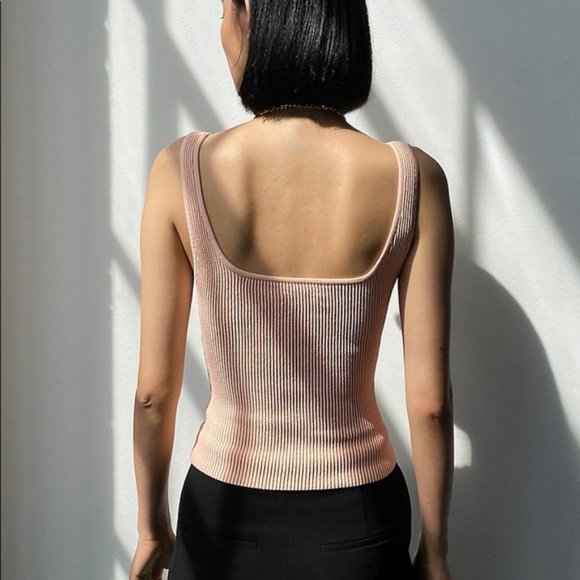 aritzia babaton sculpt knit tank top long size small - Picture 2 of 8